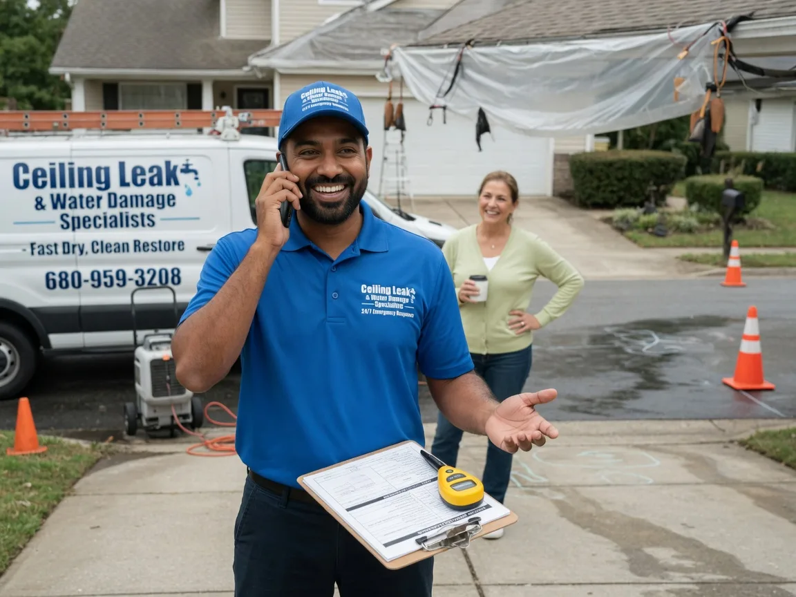 Ceiling Leak Cleanup Gypsum, OH FAQs